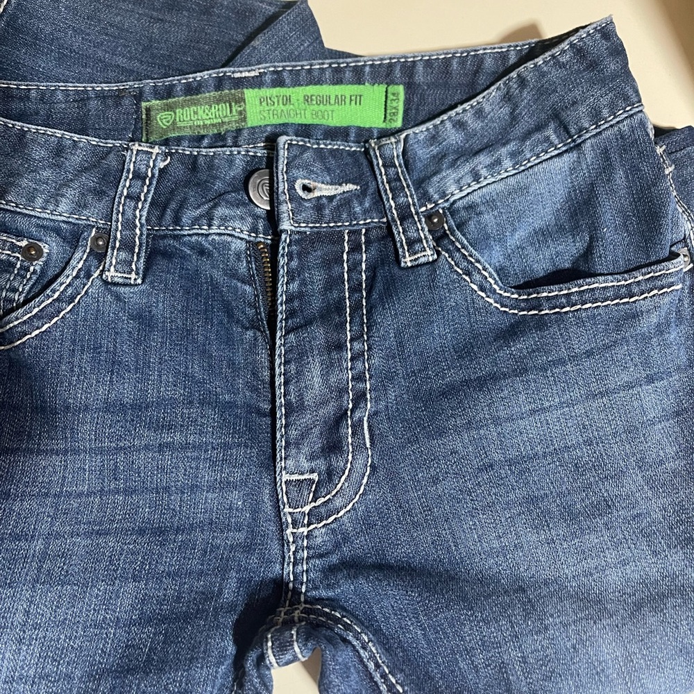 Rock & Roll Denim Men's Relaxed Fit Blue Jeans